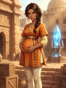 Shatha. Guardiana nocturna de la Aldea Aaru. Ex mercenaria del Cuerpo de los …