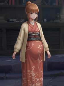 Kaede: la vendedora de recuerdos de Ritou En Ritou, Kaede regenta una t…