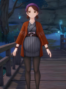Kiyoko: la comerciante que trae alivio a Watatsumi En la Aldea Bourou, …